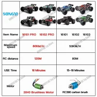 80KM/H 4WD RC Truck with LED Lights thumbnail 2