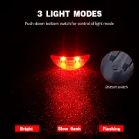 Solar Bike Light Set with Horn thumbnail 3