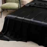 Silky Satin Cooling Bed Sheet Set thumbnail 2