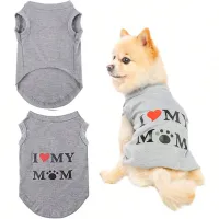 Lovely Pet Print Vest T-Shirt thumbnail 1