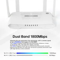 EDUP RT2983 AX1800 WiFi 6 Router thumbnail 3