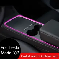 Tesla Model Y/3 Ambient LED Console Lights thumbnail 1