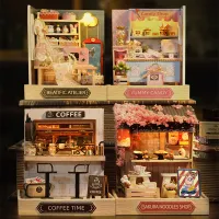 Mini DIY Dollhouse Kit with Furniture thumbnail 5