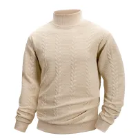 Men's Mock Neck Knit Pullover Sweater thumbnail 6