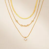 Gold Plated Zirconia Choker Necklace thumbnail 6