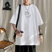 Oversized Cotton Printed T-Shirt 5XL thumbnail 2