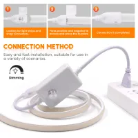 COB LED Strip 220V Dimmable Neon Rope Light thumbnail 5