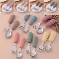2PCS Stainless Steel Baby Utensil Set thumbnail 1