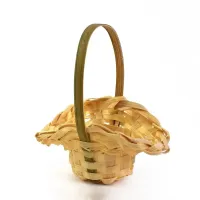 Mini Braid Flower Basket with Handle thumbnail 1