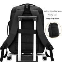17" Waterproof Business Laptop Backpack with USB Charging thumbnail 5