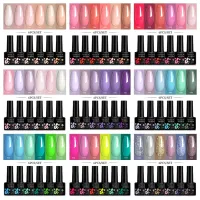 LILYCUTE 6Pcs Bright Pink Gel Nail Polish Set thumbnail 1