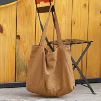 Minimalist Canvas Beach Tote Bag thumbnail 2