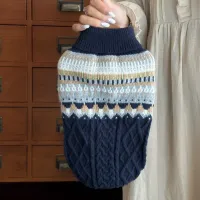 Winter Wool Knit Dog Sweater thumbnail 4