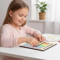 Wooden Multiplication Math Board Toy thumbnail 4