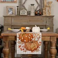 Autumn Polka Dot Pumpkin Table Runner thumbnail 2