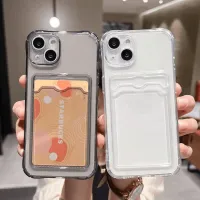 Transparent Card Bag Phone Case for iPhone thumbnail 1