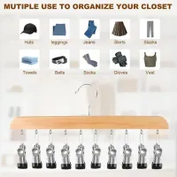 Multi-Clip Space Saving Closet Hanger thumbnail 4