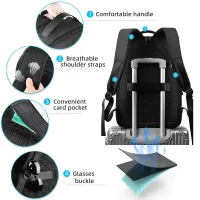 Heroic Knight USB Charging Laptop Backpack thumbnail 2