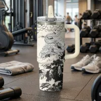 Chinese Dragon Vacuum Flask 40oz thumbnail 6
