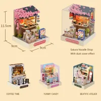 Mini DIY Dollhouse Kit with Furniture thumbnail 6