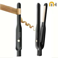 Mini 2-in-1 Ceramic Hair Straightener & Curler thumbnail 1
