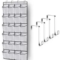 24-Pocket Wall-Mounted Shoe Organizer thumbnail 3