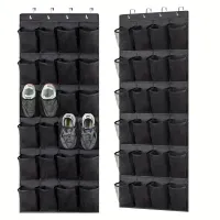 24 Grid Wall-mounted Shoe Organizer thumbnail 1