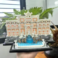 Trevi Fountain Building Blocks Model thumbnail 2