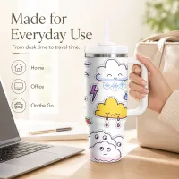 Weather Cartoon Vacuum Flask 40oz thumbnail 3