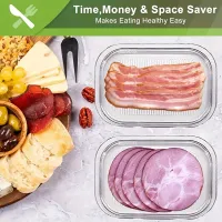 3-Layer Clear Meat Storage Containers thumbnail 5