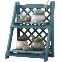 Vintage 2-Tier Wood Plant Stand thumbnail 6