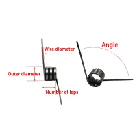 65Mn Left Torsion Spring 1.8mm thumbnail 6