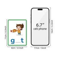 CVC Word Flash Cards Educational Toy thumbnail 3