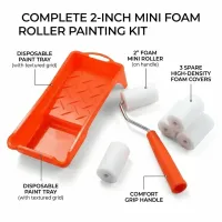 2 Inch Foam Paint Roller Kit thumbnail 1