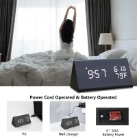 Wooden Digital Alarm Clock thumbnail 6