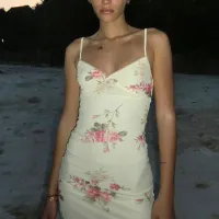 Y2K Floral Bodycon Maxi Dress thumbnail 5