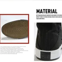 Men's High Top Canvas Slip-On Shoes thumbnail 5