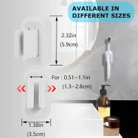 2-Pack White Toothbrush Holder thumbnail 3
