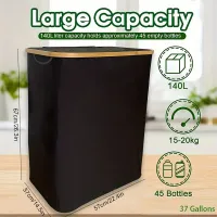 140L Kitchen Storage Basket with Lid thumbnail 2