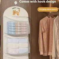 Cat Print 3-Layer Hanging Closet Organizer thumbnail 4