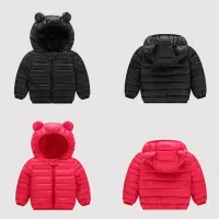 Kids Light Down Coat with Ear Hoodie thumbnail 2