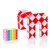 Magic Snake Cube Fidget Puzzle – 24 Blocks thumbnail 1