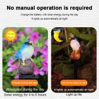 Solar LED Bird Garden Lights thumbnail 5