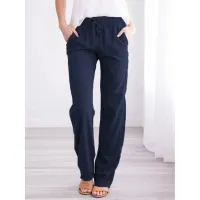 Women's Cotton Linen Drawstring Pants thumbnail 5