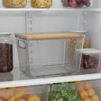 Wood Lid Clear Storage Box thumbnail 2