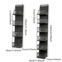 4/6Tier Over The Door Organizer Miscellaneous Clothes Toy Hanging Storage Bag With Mesh Pockets Shelves For Closet Bedroom Dorm thumbnail 6