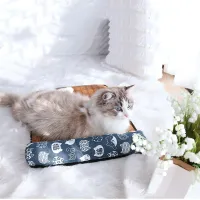 Natural Rattan Cat Cooling Mat thumbnail 4
