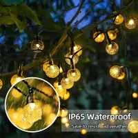 Solar Crystal Globe LED String Lights thumbnail 3