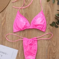 Shiny PU Micro Bikini Set 2025 thumbnail 4
