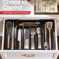 Black Expandable Drawer Organizer thumbnail 2